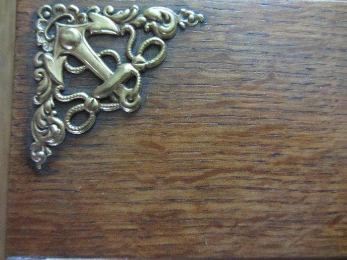 Écritoire - Hout & Messing, Antiek en Kunst, Curiosa en Brocante