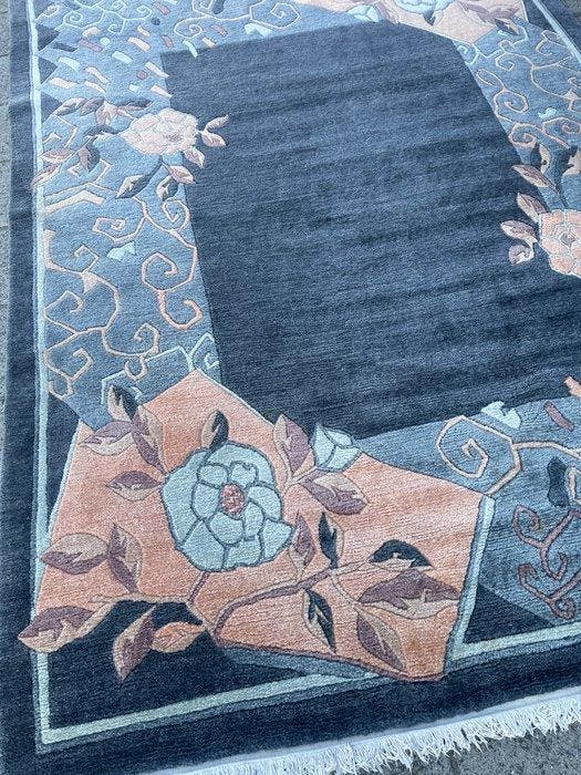 Nepal Art deco design - GEREINIGD - handgeknoopt - wol -, Huis en Inrichting, Stoffering | Tapijten en Vloerkleden