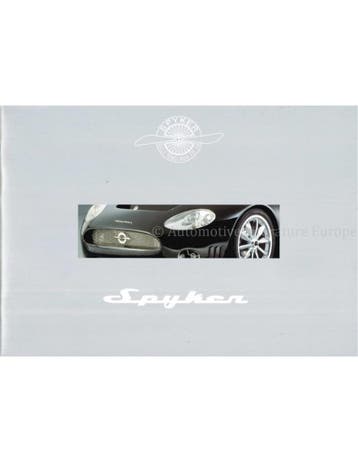 2003 SPYKER CARS C8 BROCHURE ENGELS