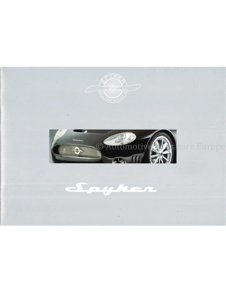 2003 SPYKER CARS C8 BROCHURE ENGELS, Boeken, Auto's | Folders en Tijdschriften