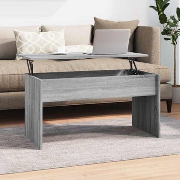 vidaXL Salontafel 102x50,5x52,5 cm bewerkt hout grijs sonoma, Verzenden