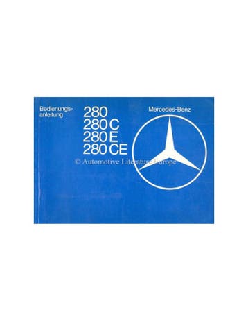 1978 MERCEDES BENZ E KLASSE INSTRUCTIEBOEKJE DUITS, Ophalen of Verzenden