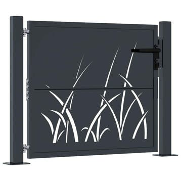 Tuinpoort 105x105cm antraciet | Retour Deal | Snel weg!, Verzenden, 100 tot 150 cm, Zo goed als nieuw, Looppoort