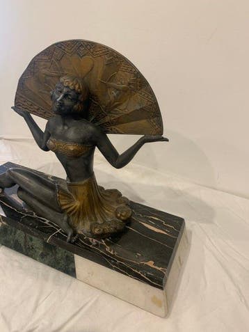 Meneville - Sculpture, Danseuse à léventail - Ugo Cipriani