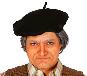 Zwarte Baret 26cm, Verzenden, Nieuw
