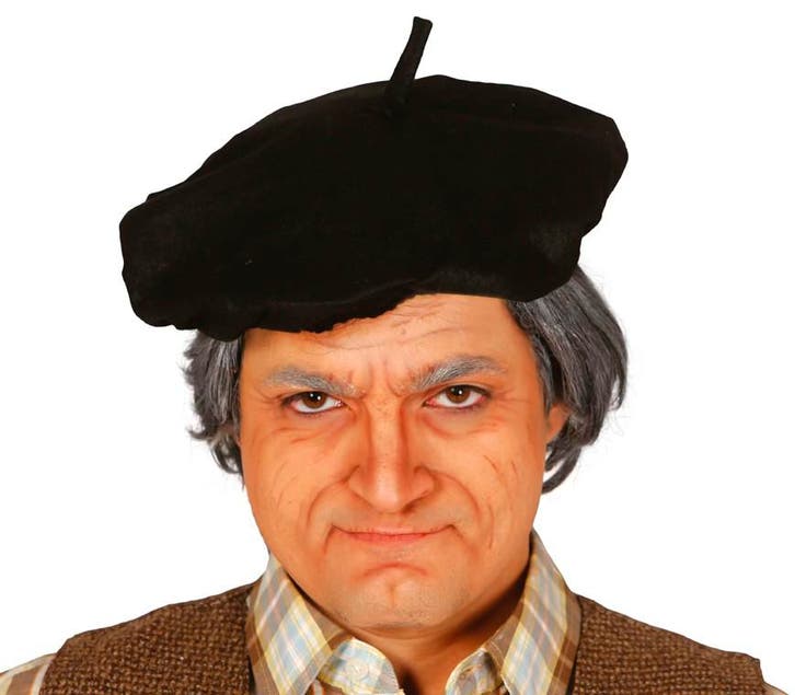 Zwarte Baret 26cm, Hobby & Loisirs créatifs, Articles de fête, Envoi