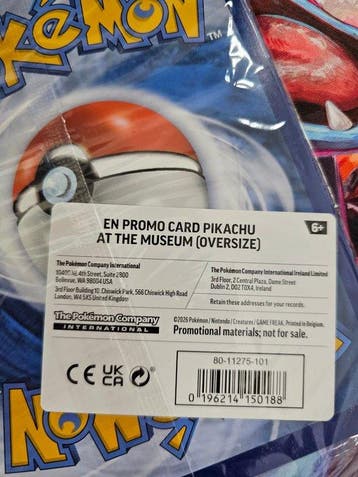 Pokémon - 1 Card - Pikachu Promo card, Nieuw
