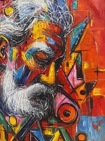 Nguyen Robert (1958) - Les Pensées 80 60 cm