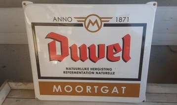 Duvel - Enseigne publicitaire - Émail