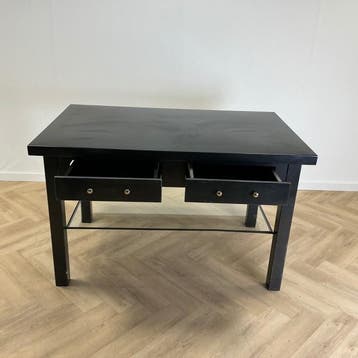 balie / tafel (hxbxd) 100x163x103 cm 2 lades + glasplaat,