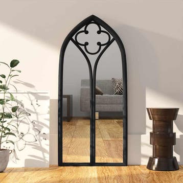 vidaXL Spiegel 70x30 cm ijzer zwart, Huis en Inrichting, Verzenden, Nieuw
