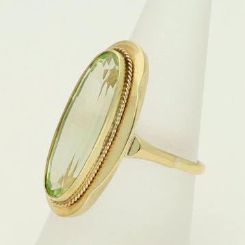 Bague - 14 carats Or jaune - Spinelle., Nieuw