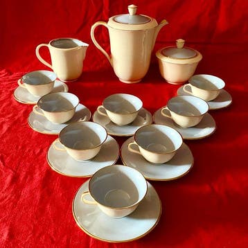 Saint-Méen-Le-Grand - Rivière-Letort - Koffieservies voor 8