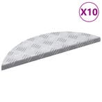 vidaXL Trap Tread 10 pcs Zilver 60 x 18 x 2,5 cm Aluminium, Doe-het-zelf en Bouw, Ladders en Trappen, Verzenden, Nieuw
