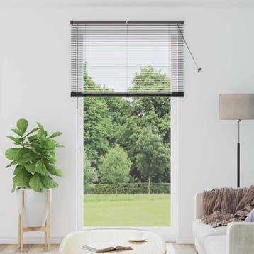 vidaXL Venetiaanse jaloezieën Zwart 220 x 115 cm Aluminium, Huis en Inrichting, Stoffering | Gordijnen en Lamellen, Verzenden