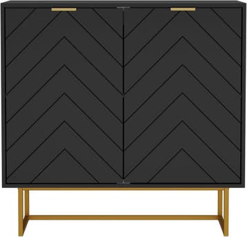 Dressoir met 2 deuren, commode met poten en verstelbare plan, Verzenden, Nieuw