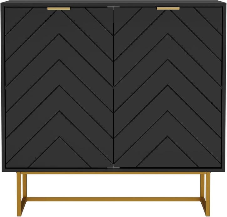 Dressoir met 2 deuren, commode met poten en verstelbare plan, Maison & Meubles, Accessoires pour la Maison | Autre, Envoi