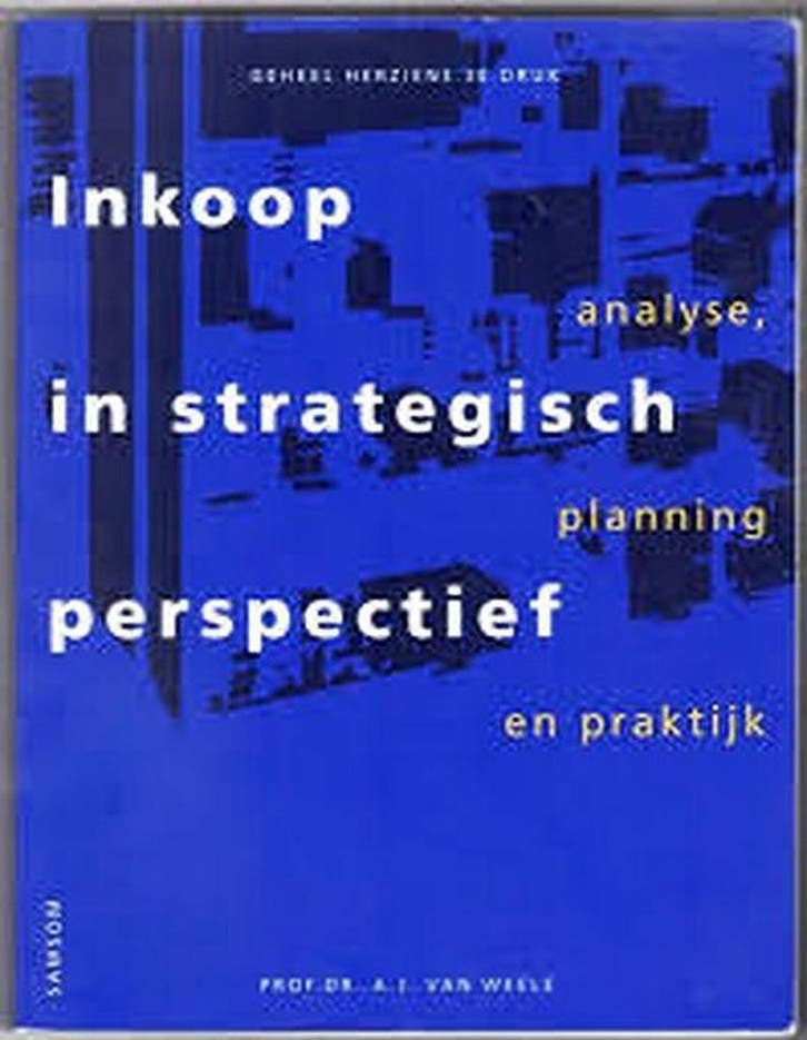INKOOP IN STRATEGISCH PERSPECTIEF ANALYSE, PLANNING &, Boeken, Economie, Management en Marketing, Gelezen, Verzenden