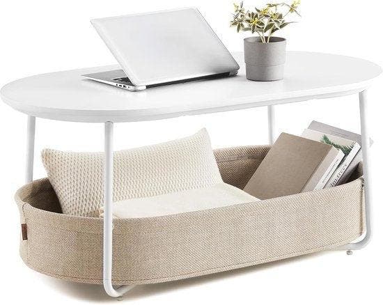 2dekans | Furnstar - Salontafel ovaal - Tafel met, Huis en Inrichting, Tafels | Salontafels, Ophalen of Verzenden