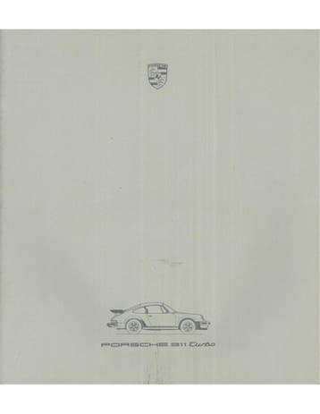 1986 PORSCHE 911 TURBO BROCHURE DUITS