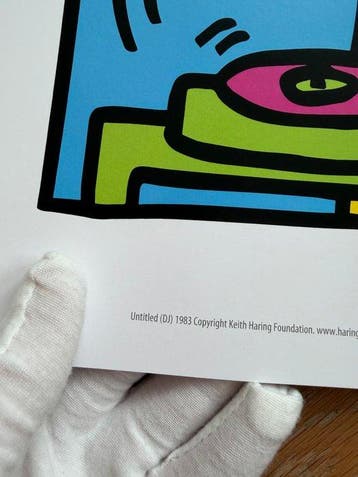 Keith Haring (after) - Untitled (DJ) 1983, copyright Keith