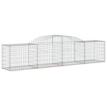 vidaXL Schanskorf gewelfd 300x50x60/80 cm gegalvaniseerd, Verzenden, Nieuw