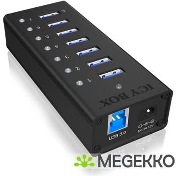 ICY BOX-AC618 7 poorts USB 3.0 hub, Verzenden