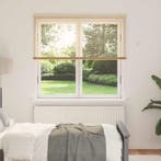 vidaXL Jaloezie Lichtbruin met Patroon 150 x 140 cm 25 mm, Verzenden, Nieuw