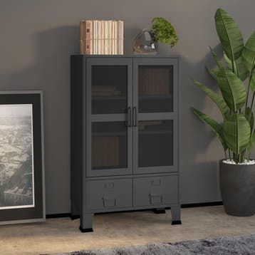 vidaXL Opbergkast industrieel 70x40x115 cm metaal, Huis en Inrichting, Kasten | Overige, Verzenden, Nieuw