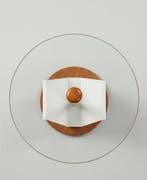 Table ambulante - Memphis-stijl - Glas, Hout, Metaal