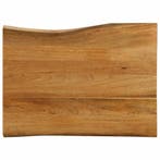 Tafelblad Mangohout 80x60 | -34% Retour Deal | Sla nu toe!, 50 tot 100 cm, Verzenden, 50 tot 100 cm, Zo goed als nieuw