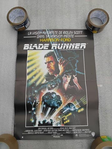 Warner bros - Affiche de cinema du film blade runner 1992, Verzamelen, Nieuw