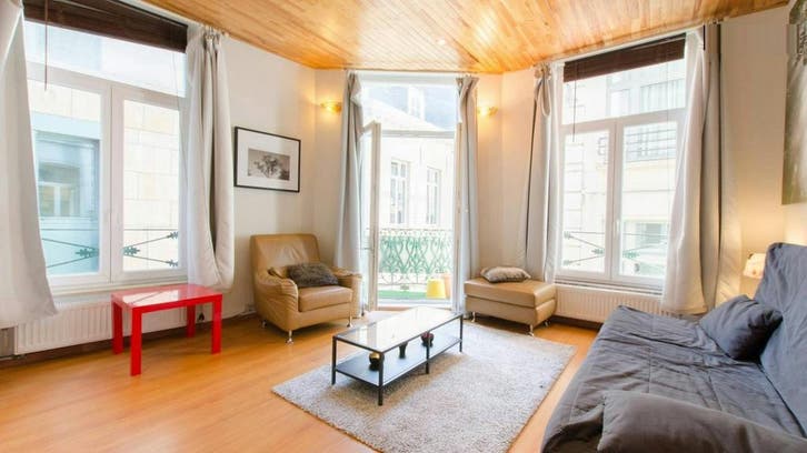 Appartement en Rue aux Fleurs, Brussels, Immo, Appartements & Studios à louer, 35 à 50 m², Bruxelles