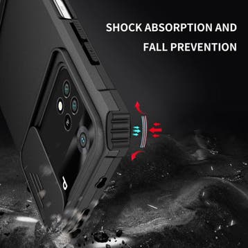 Xiaomi Poco X3 Pro - Kickstand Hoesje met Camera Slide -, Verzenden