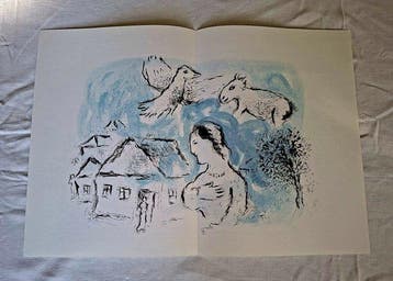 Marc Chagall (1887-1985) - Le Village (The town), Antiek en Kunst