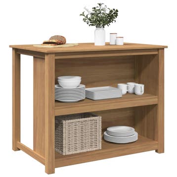 vidaXL Keukeneiland PANAMA 112x77x90 cm massief grenenhout, Verzenden, Nieuw