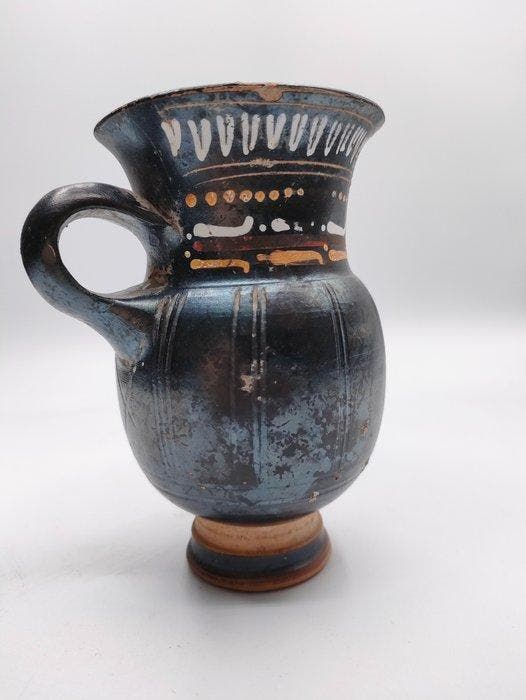 Oud-Grieks, Magna Graecia Gnathian Ceramic Olpe. Spaanse, Verzamelen, Mineralen en Fossielen