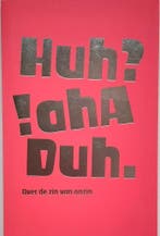 Huh? Aha! Duh. / Kunstgeschenk / 2 9789079917792, Verzenden, Zo goed als nieuw, Emily Kocken