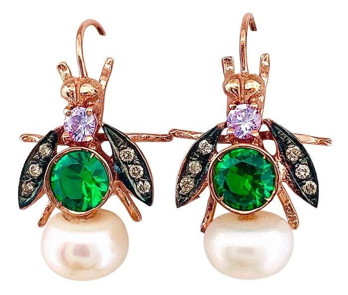Sans prix de réserve - Boucles doreilles - 9 carats Or, Handtassen en Accessoires, Oorbellen