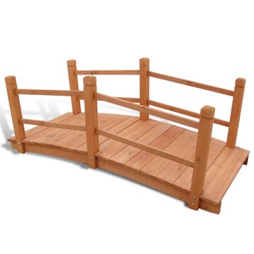 Tuinbrug hout 140cm | Tweede kansje, OP = OP!, Verzenden, Gebruikt