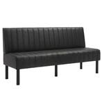 Horeca Bank | Kunstleer/Metaal | Antraciet | Zwarte Poten |, Verzenden