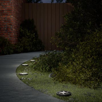 vidaXL Grondlampen 12 st solar met grondpennen warmwit, Verzenden, Nieuw