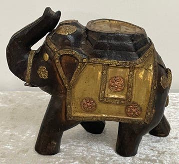Houten Olifant - India (Zonder minimumprijs)