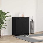 vidaXL Schoenenkast met plank Zwart Eiken 59 x 35 x 70 cm, Verzenden