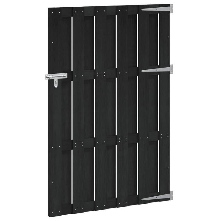 vidaXL Poort 100x150 cm HKC grijs, Jardin & Terrasse, Portes de jardin, Envoi