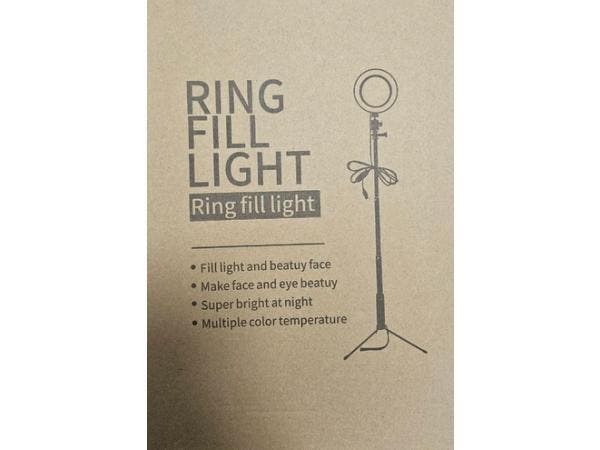 Veiling - 10 inch LED-ringlamp met statief, Huis en Inrichting, Lampen | Overige