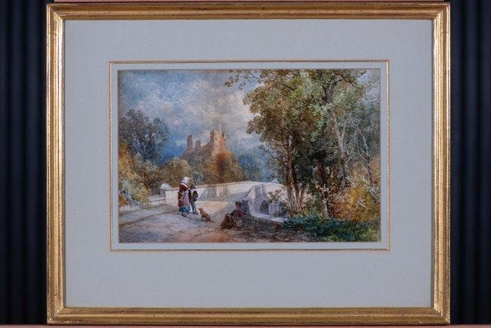 Barend Cornelis Koekkoek (1803–1862) - Romantisch Landschap, Antiek en Kunst, Kunst | Schilderijen | Klassiek