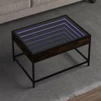 vidaXL Salontafel met Infinity LED 70x50x41 cm gerookt, Verzenden, Nieuw