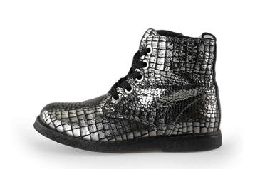 Nelson Veterboots Meisjes in maat 28 Zilver, Verzenden, Schoenen