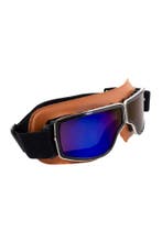 Goggles Motorbril Skibril Bril Cognacbruin Montuur Blauwe Sp, Ophalen of Verzenden, Nieuw